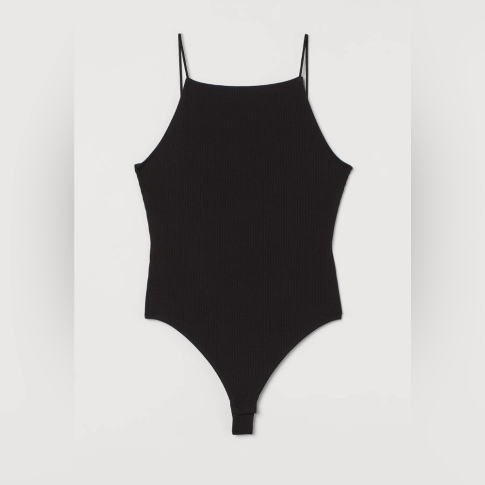 H&M+ Ribbed thong bodysuit